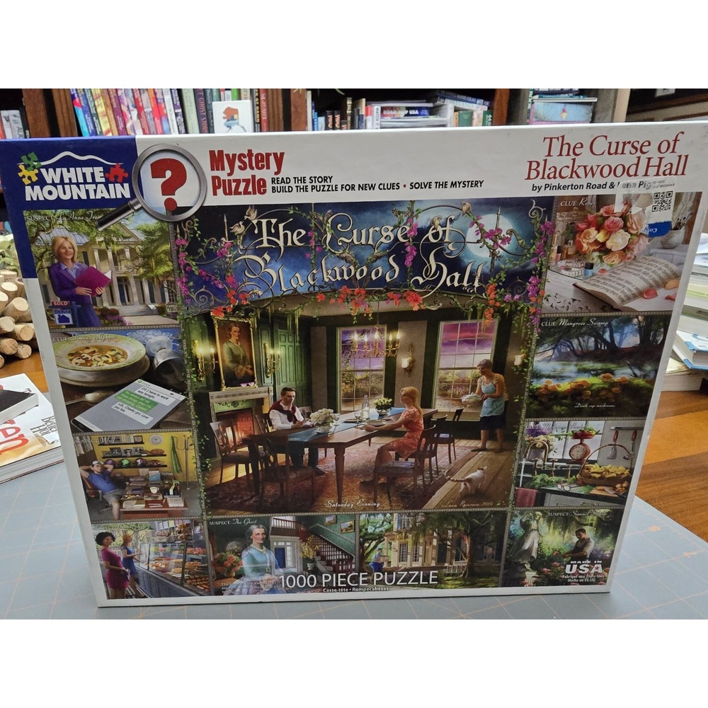 White Mountain Mystery Puzzle - The Curse of Blackwood Hall - 1000 Pieces - Used